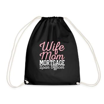 Épouse Mère Agent de prêt hypothécaire - Sac de sport léger - noir - Devant