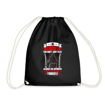 You don't just play cricket - Drawstring Bag - black - Front