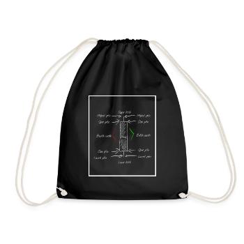 Chandelier de Świecznik - Sac de sport léger - noir - Devant