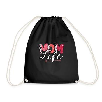 Douce vie de maman - Sac de sport léger - noir - Devant