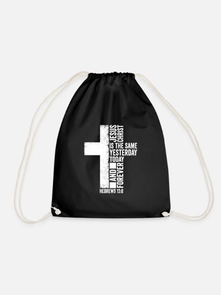 Jésus-Christ est le même verset biblique chrétien - Sac de sport léger - noir