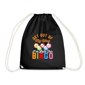 En retard pour les joueurs de bingo qui - Sac de sport léger - noir - Devant