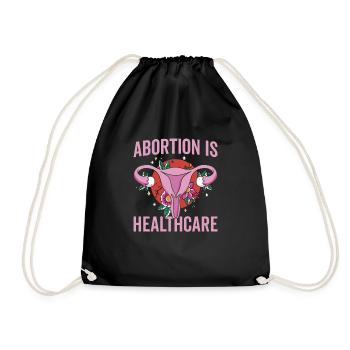 Abtreibung Gesundheitswesen Medicare Unterstützung - Turnbeutel - Schwarz - Vorne