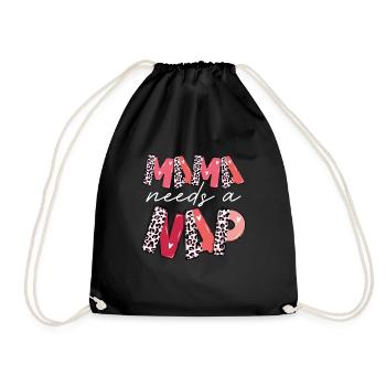 Maman a besoin d’une sieste - Sac de sport léger - noir - Devant