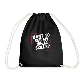 Voulez-vous voir mes compétences de ninja? - Sac de sport léger - noir - Devant