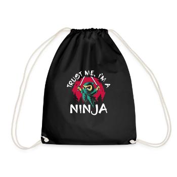 Faites confiance à un ninja cool - Sac de sport léger - noir - Devant
