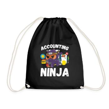 Ninja de la comptabilité - Sac de sport léger - noir - Devant