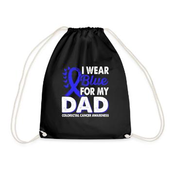 Portez du bleu clair pour le colorectal - Sac de sport léger - noir - Devant