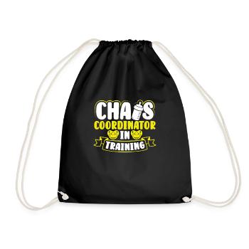 Chaos-koordinator In Ausbildung - Turnbeutel - Schwarz - Vorne