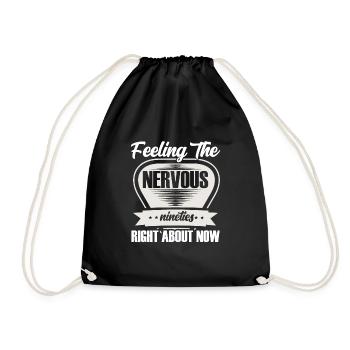 Feeling the nervous nineties - Drawstring Bag - black - Front