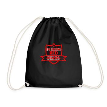 I see red ink - Drawstring Bag - black - Front