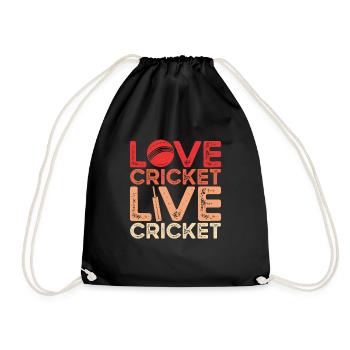 J’adore le cricket en direct - Sac de sport léger - noir - Devant