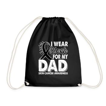 Wear black for the month of consciousness - Drawstring Bag - black - Front