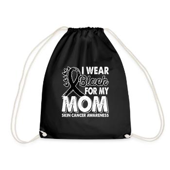 Wear black for the month of consciousness - Drawstring Bag - black - Front