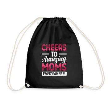 Bravo aux grandes mères - Sac de sport léger - noir - Devant
