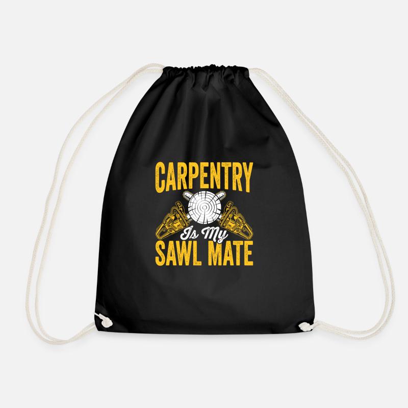 charpentier-scieur-compagnon menuisier menuisier - Sac de sport léger - noir