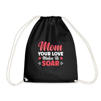 Your love makes us ascend - Drawstring Bag - black - Front