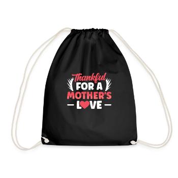 Reconnaissant pour l’amour d’une mère - Sac de sport léger - noir - Devant