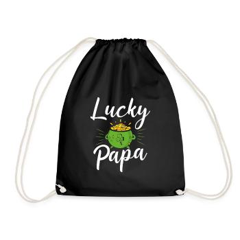 Happy Daddy - Drawstring Bag - black - Front
