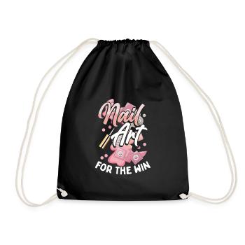 Nail art for victory - Drawstring Bag - black - Front