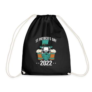 St. Patrick's Day 2022 - Drawstring Bag - black - Front