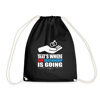 Lovable Rings Of Wedding For Valentine Artwork - Drawstring Bag - black - Front