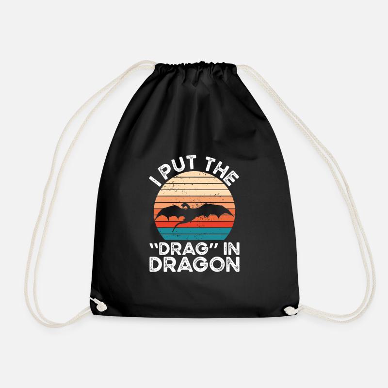 Ich Habe Den Drachen In Den Drachen - Turnbeutel - Schwarz