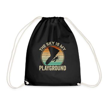 Le paradis est mon terrain de jeu - Sac de sport léger - noir - Devant