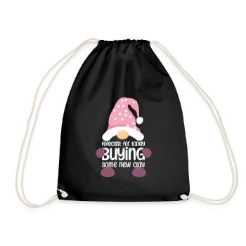 Forecast for today buying some new clay - Drawstring Bag - black - Front