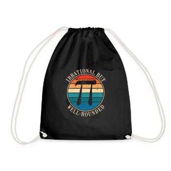 Pi irrationnel, mais bien arrondi - Sac de sport léger - noir - Devant