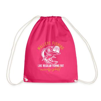 La pêche au doré jaune aime la pêche régulière mais a besoin - Sac de sport léger - fuchsia - Devant
