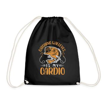 Attraper des dorés jaunes est mon cardio - Sac de sport léger - noir - Devant