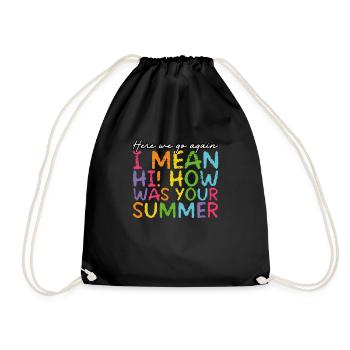 Comment s’est passé votre été ? - Sac de sport léger - noir - Devant