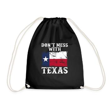 Ne plaisantez pas avec le Texas - Sac de sport léger - noir - Devant