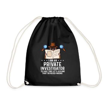 Je suis un détective privé que je ne conçois jamais mal - Sac de sport léger - noir - Devant
