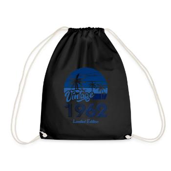 Vintage Année 1962 Edition Limitée Bleu - Sac de sport léger - noir - Devant