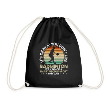 Ce n’est pas grave si vous n’aimez pas le badminton - Sac de sport léger - noir - Devant