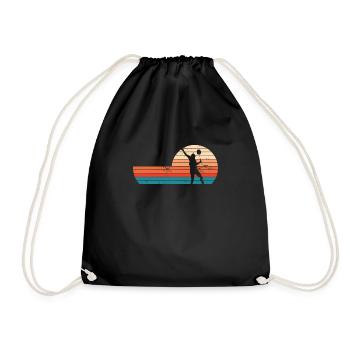 Badminton Coucher de soleil - Sac de sport léger - noir - Devant