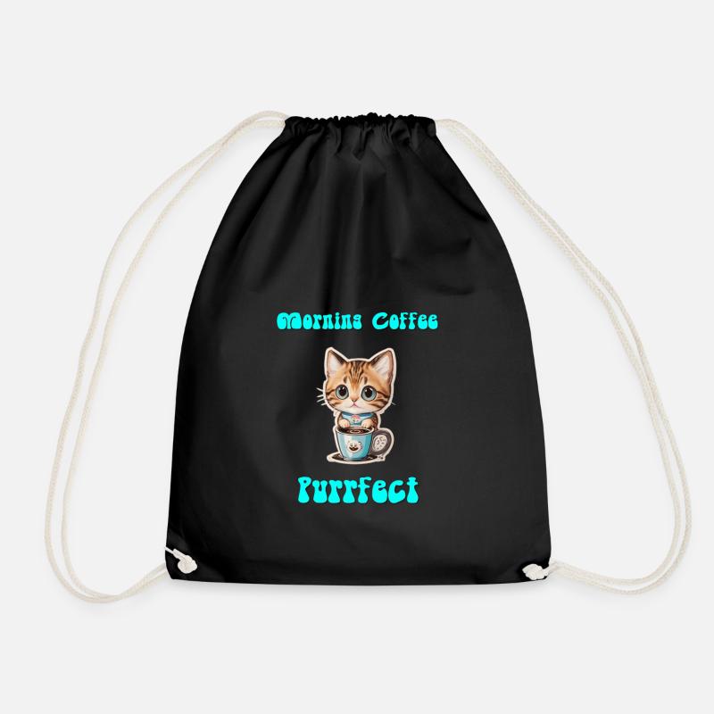 kitten coffee - Turnbeutel - Schwarz