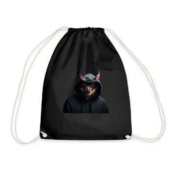 Halloween Bat Very Scary - Drawstring Bag - black - Front