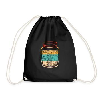 Colorful sourdough - Drawstring Bag - black - Front
