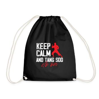 keep calm and tang so do on Design - Drawstring Bag - black - Front
