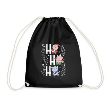 Chats qui rient - Sac de sport léger - noir - Devant