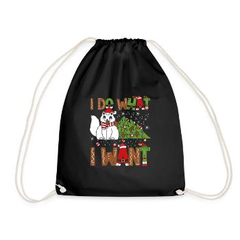 Les chats font ce qu’ils veulent - Sac de sport léger - noir - Devant