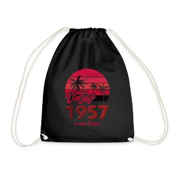 Vintage Année 1957 Edition Limitée Rouge - Sac de sport léger - noir - Devant