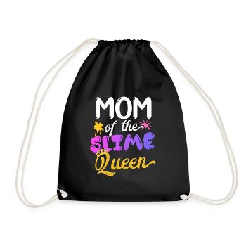 Mom of the Slime queen - Drawstring Bag - black - Front