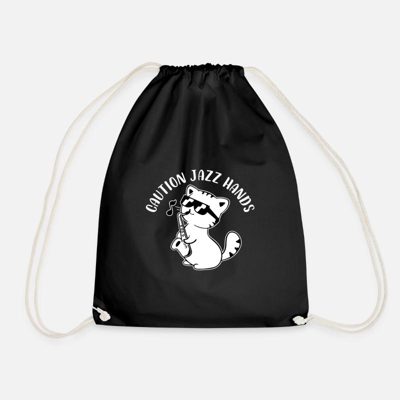 attention jazz mains Design pour un passionné de jazz - Sac de sport léger - noir