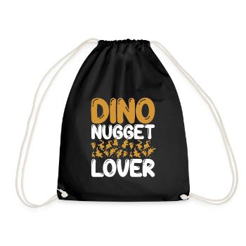 Dino-nugget-liebhaber - Turnbeutel - Schwarz - Vorne