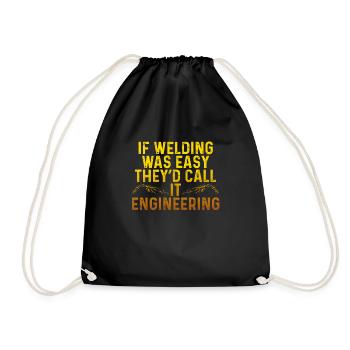 Si le soudage était facile - Sac de sport léger - noir - Devant