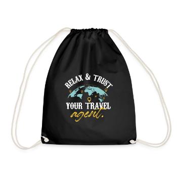 Détendez-vous et faites confiance à votre agent de voyages, planificateur de vacances - Sac de sport léger - noir - Devant